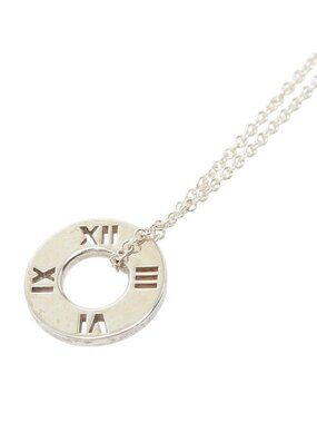 Tiffany & Co Atlas Circle Necklace Silver